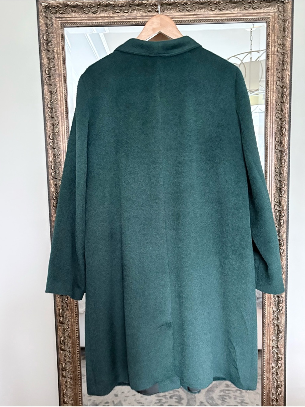 Eileen Fisher Alpaca Wool Soft Teal Coat XL - Picture 2 of 6